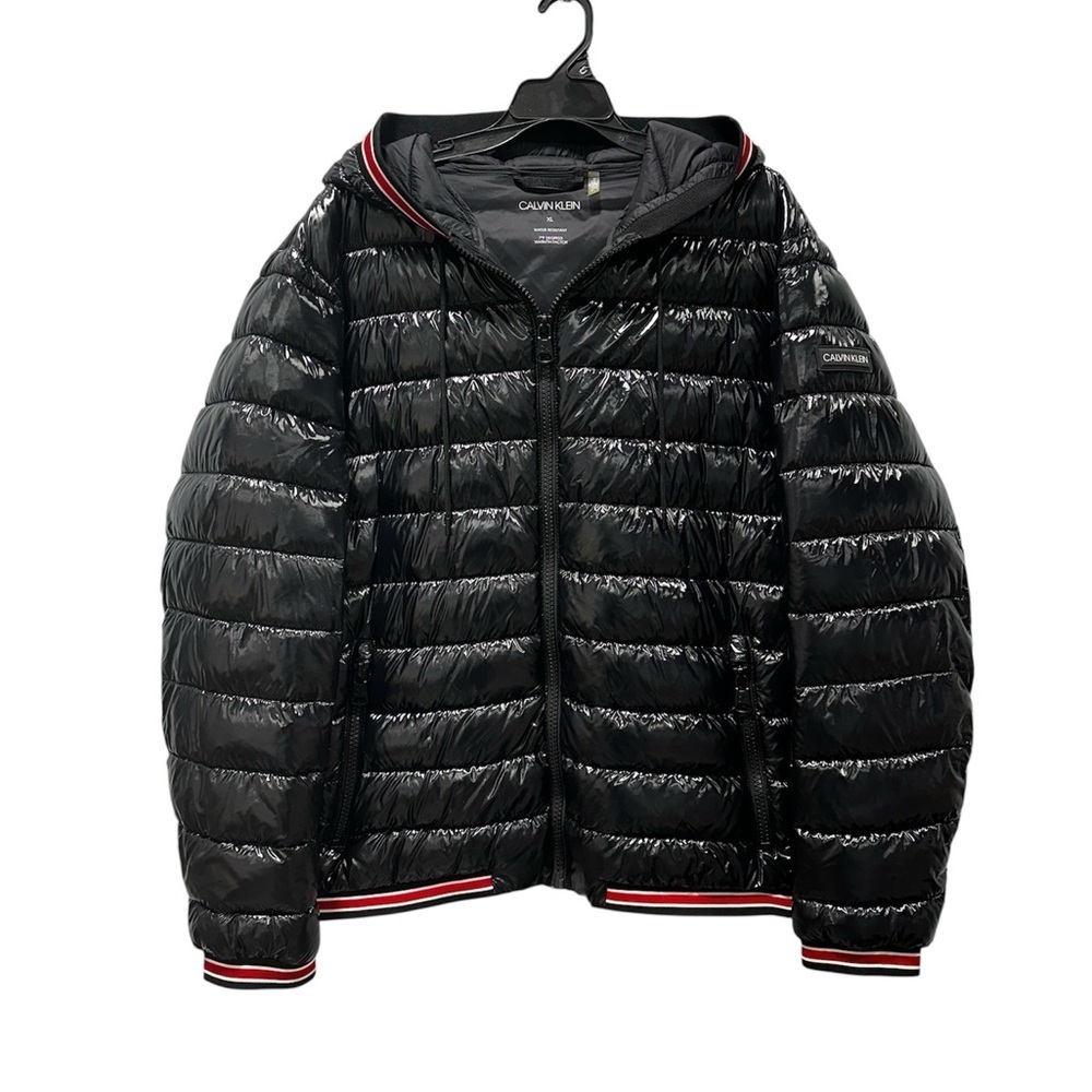 Calvin Klein Men's Hooded Super Shine Puffer Jacket